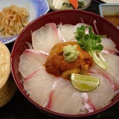ふぐ料理・はも料理 三田　山田屋_鯛どんぶり  釜揚げシラス付き