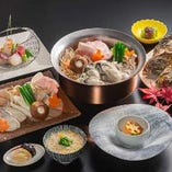 ＜おすすめ＞広島牡蠣と広島紅葉豚の二色鍋