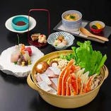 寒鰤とズワイ蟹の鍋コース