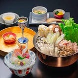 広島牡蠣と広島赤どりの鍋コース