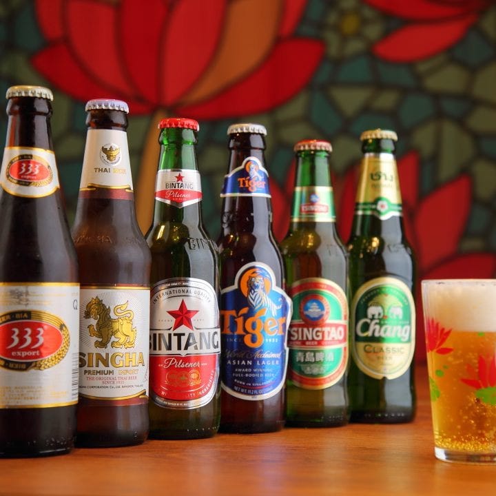 アジアのビール全6種をお試しあれ！