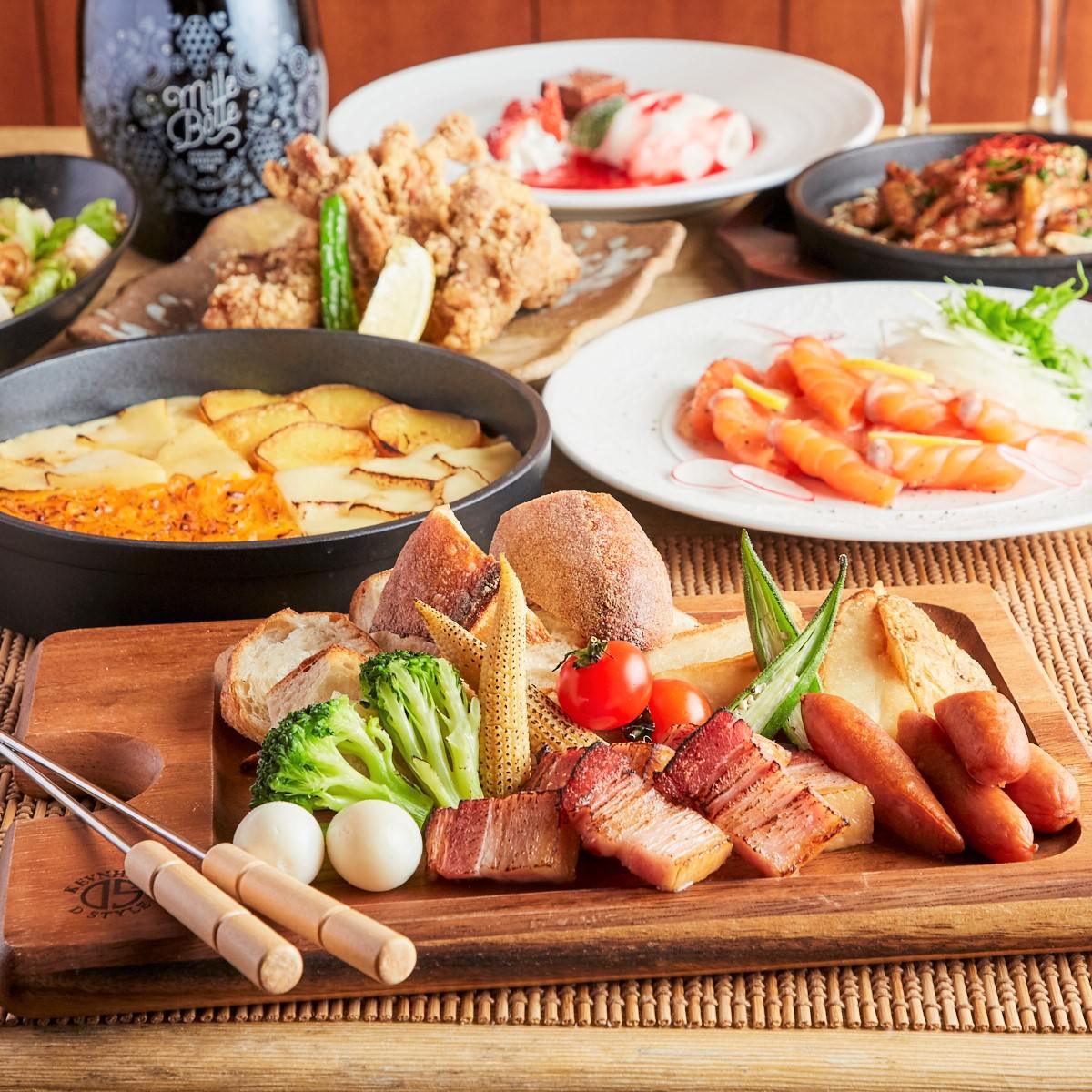 女子会 数量限定 クアトロチーズフォンデュ お肉 チーズの美食女子会 2時間飲み放題付 7品 3000円の詳細 お忍び個室居酒屋 獅子舞 浜松店 浜松駅周辺 居酒屋 ぐるなび