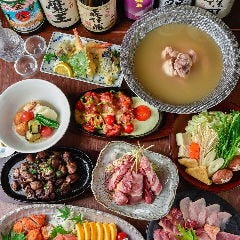 串や炭火焼きなど、新鮮な地鶏を味わうなら「極味コース」!