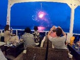【超プレミアムシート 】内海海岸の花火大会がソファーで堪能できます
