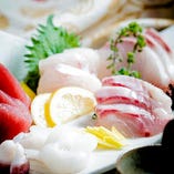 職人の織り成す鮮魚を本当においしく食べる食べ方で楽しめます
