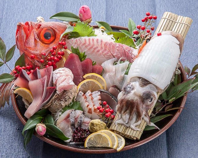 月 海 大名店 大名 刺身 ぐるなび