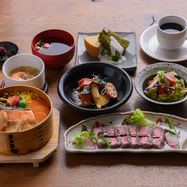 京わっぱ&素材スイーツ きのわ_事前予約制 きのわのプレミアランチコース(会食にお薦め・贅沢ランチコース)