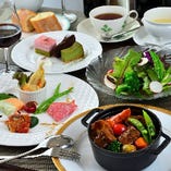 シェフがこだわる京都の新鮮な食材を使用したお料理。