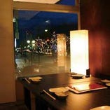 富山駅前の夜景が楽しめる個室