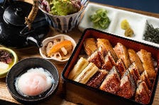 厳選うなぎ蒲焼きと“純鶏”名古屋コーチン特上もも肉のWひつまぶし