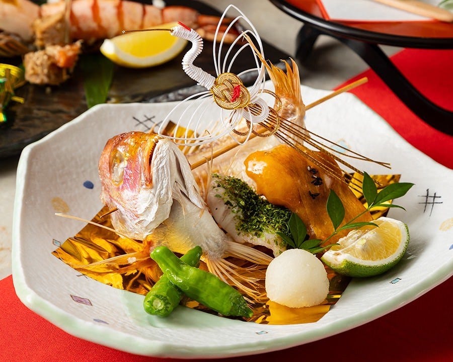 上質☆冬暖かい贅沢なあわせ易いオシャレ暖かい赤ラクーン襟中・長フォックスの裏毛皮コートレディースサイズMサイズ選択可 全席個室 博多 赤らく メニュー：2026お正月ご予約 - 楽天ぐるなび