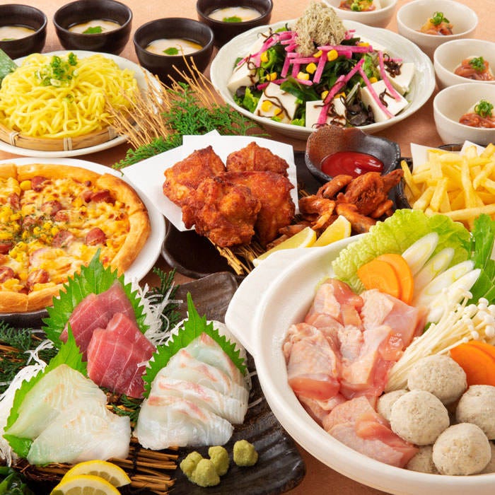 北海道の食材を使った料理の数々をお楽しみください！