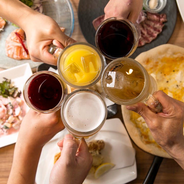 オススメ！飲み放題付きコースやガッツリ食事のみコース