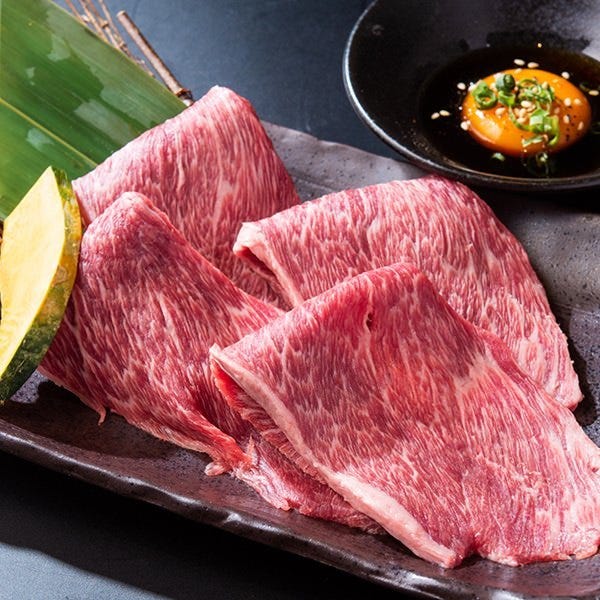 『COREDOサブスク』が使える『COREDO日本橋』の『焼肉やまと』の「サーロイン焼きしゃぶ月見」の画像