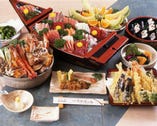 江戸を感じるコース料理
屋形船の醍醐味！天ぷら＆お刺身