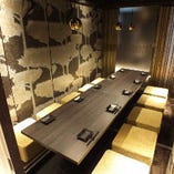 最大10名入れる掘り炬燵の完全個室です。　様々な飲み会や、接待に最適です。