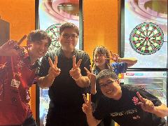 Linkつくば店_毎月プレイヤーデー等のイベントがあり、プロプレイヤーとの対戦やレクチャーが無料で受けられます◎
初心者の方も大歓迎です♪　※ダーツ１ゲーム１００円