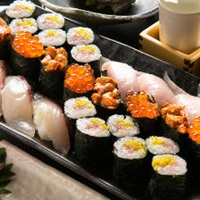 新鮮素材で職人が握る江戸前寿司