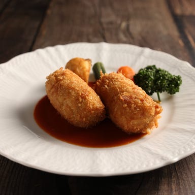 黒船亭_カニコロッケコース