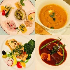 当店人気のシェフのおまかせフレンチコースです。6980円