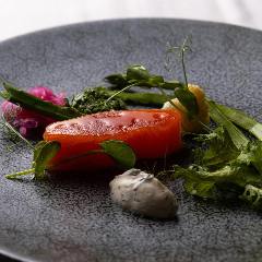 お料理のみ＜ランチ＞メインが和牛フィレ肉のアローストランチフルコース　7,500円（税込）
