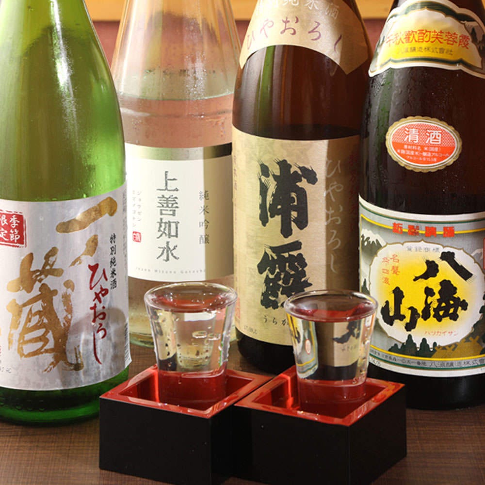 旬食材と日本酒とのペアリングは必見です。