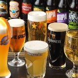 11種類の樽生ビールや巷で大人気のクラフトビール、ホワイトビールもラインナップ！！