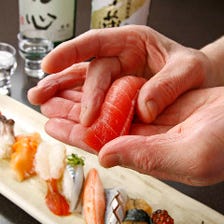 新鮮魚介の握り寿司