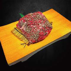 厚切りペッパーハラミ 一頭買焼肉 玄 浅草本店_厚切りペッパーハラミ