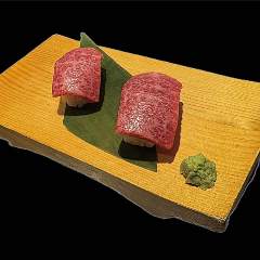 松阪牛握り(2貫) 一頭買焼肉 玄 浅草本店_松阪牛握り(2貫)