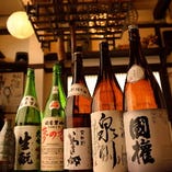 福島の地酒や麦酒など、美味しいお酒を揃えております。
