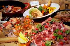 ☆平日・日・祝日限定「牡蠣と大赤海老の鉄板スペシャリテ」7０００円コース(税込)　150分に飲み放題延長