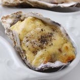 トリュフソースのカルボナーラ風焼き牡蠣