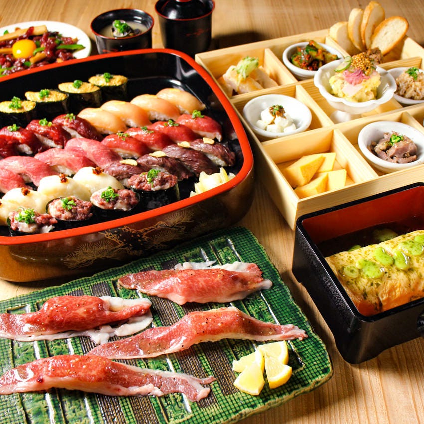 池袋西口 肉寿司 メニュー 誕生日 記念日 ぐるなび