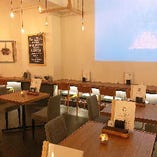 大型プロジェクターあり◎ #icafeの店舗まるごと貸切♪