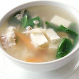 ザーサイ・肉と豆腐のスープ
-Tofu Hot Pickles Pork Soup-