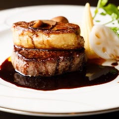 国産牛牛ヒレとフォアグラのステーキ　～ロッシーニ風～