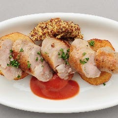 スペインのちょっと居酒屋 バルマル 赤坂見附_自家製ソーセージの鉄板焼き