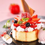 苺のスフレパンケーキ