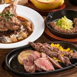 【羊肉料理】
ステーキをはじめ希少部位の料理など多数ご用意