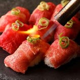 極上赤身肉ランプ寿司　(2貫)