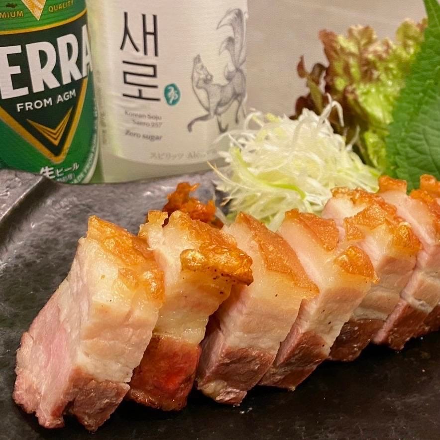 韓国スタンド Hyeongyeonの超クリスピーサムギョプサル