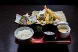 大海老と鶏の天ぷら膳