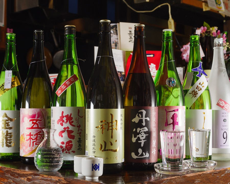２０種類位上のこだわり日本酒