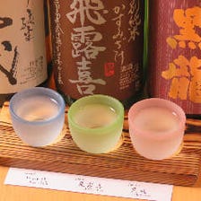 厳選した銘酒のプレミアム利き酒セット