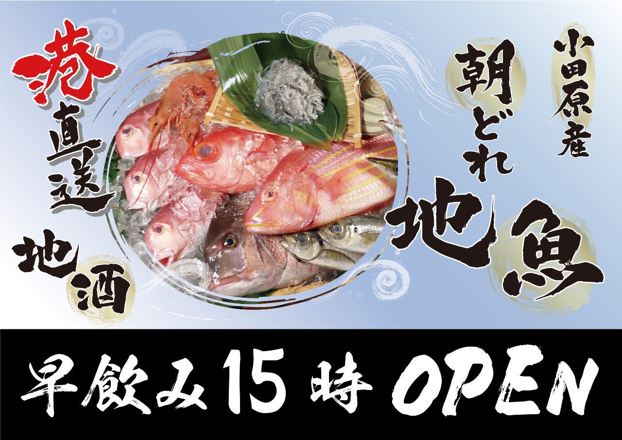 小田原产朝どれ地鱼地酒湘南大众横丁小田原店 小田原 南足柄 居酒屋 Gurunavi 日本美食餐厅指南