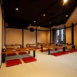 ゆったりと寛げる座敷を用意した2階フロア貸切は15名〜70名様◎