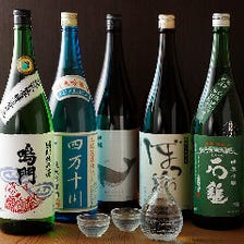 酔鯨や鳴門鯛など四国の銘酒を常備