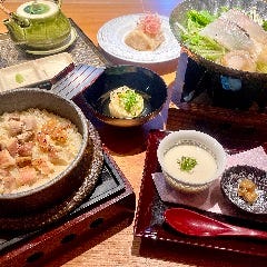 平日限定「鶏ひつまぶし＆季節鮮魚の黄金だし鍋」ランチ1990円
