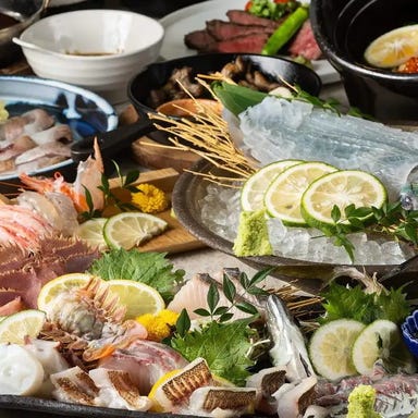 博多魚房 海さじ_【120分飲み放題付|7,700円コース】博多の夜を満喫!イカ造り、炭火地鶏、もつ鍋に赤牛など地元グルメ堪能